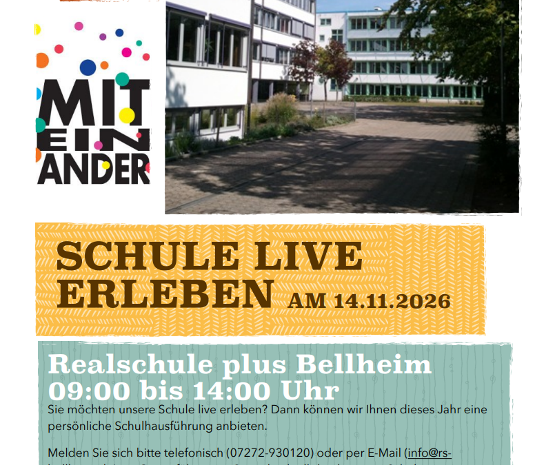 Schule live erleben 14.11.2026